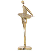 Decorative Figure Alexandra House Living Golden Acrylic Plastic Melamin Ballerina