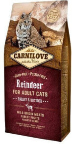 Купить сухие корма для кошек CARNILOVE: Carnilove Energy Outdoor Reinder 400g