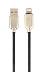 Charging cables, computer connectors and adapters cablexpert CC-USB2R-AMLM-2M - 2 m - USB A - Lightning - Male - Male - Black
