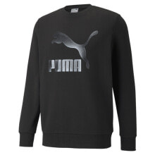Puma Classics Logo Crew Neck Sweatshirt Mens Size XL 530087-01