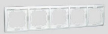 Умные розетки, выключатели и рамки kontakt-Simon Basic white fivefold frame - BMR5 / 11