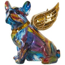 Decorative Figure Alexandra House Living Multicolour Plastic Dog Wings 23 x 27 x 29 cm