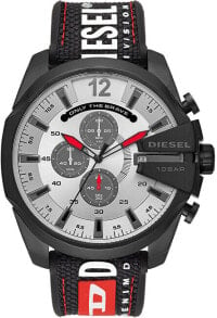 Мужские наручные часы с черным силиконовым ремешком  Mega Chief DZ4512 Diesel
