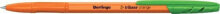 Письменная ручка Berlingo Berlingo, pióro kulkowe, zielony, 50szt, 0.7mm, Tribase orange