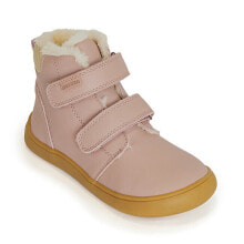 Children´s winter barefoot walking shoes Deny pink