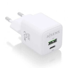 AISENS ASCH-20W2P010-W USB-A And USB-C Wall Charger