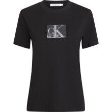 CALVIN KLEIN JEANS Sequin Short Sleeve T-Shirt