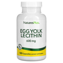 Лецитин натурес Плюс, лецитин из яичных желтков, 600 мг, 180 вегетарианских капсул