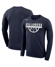 Nike men's Navy Villanova Wildcats Basketball Drop Legend Long Sleeve Performance T-shirt