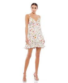 Mac Duggal women's Ieena Sleeveless V-Neck Mini Dress