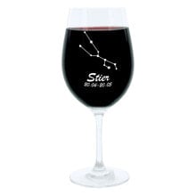 Gravur-Weinglas Sternbild Stier