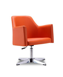 Manhattan Comfort pelo Adjustable Height Swivel Accent Chair