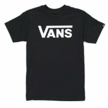 Children’s Short Sleeve T-Shirt Vans Drop V Boys Black