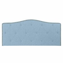 Headboard DKD Home Decor Blue Beige Celeste Rubber wood 146 x 6 x 68 cm