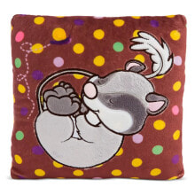 NICI Cushion Doremouse Square 25X25 Cm Teddy