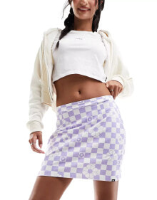 Купить женские юбки Vans: Vans fairland skirts in lilac checkerboard