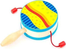 Goki Colorful drum with handle, musical toy (GOKI-61916)