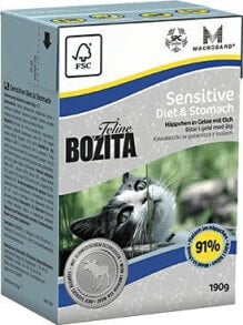 Купить влажные корма для кошек Bozita: Bozita Sensitive Diet & Stomach - 190g