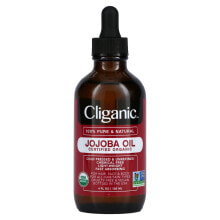 Несмываемые средства и масла для волос cliganic USDA Organic Jojoba Oil 100% чистое масло жожоба 120 мл