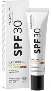 Средства для загара и защиты от солнца Madara Age Protecting Sunscreen SPF30 Солнцезащитный крем против морщин для всех типов кожи 40 мл