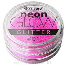 Glitterpuder für Nägel - Silcare Brokat Neon Glow