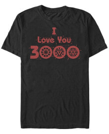 Fifth Sun marvel Men's Avengers Endgame I Love You 3000 Circuits, Short Sleeve T-shirt