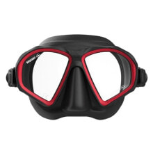 Masks and snorkels for scuba diving