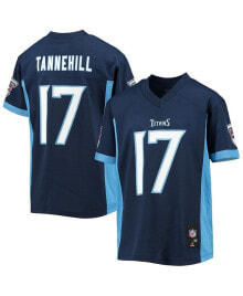 Outerstuff big Boys and Girls Ryan Tannehill Navy Tennessee Titans Replica Player Jersey