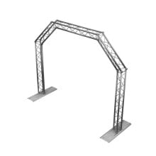 lightmaXX ALU-STAGE MOBILE TRUSS GATE Silver, 2,4mx2,9m, Ø35mm