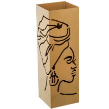 Umbrella stand Alexandra House Living Golden African Woman 16 x 49 x 16 cm