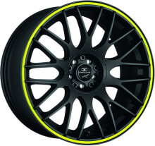 Колесный диск литой Barracuda Karizzma mattblack PureSports / Color Trim gelb 9x20 ET40 - LK5/114.3 ML73.1