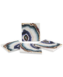 Thirstystone agate Watercolor 4-Pc. Coaster Set