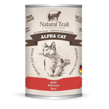 NATURAL TRAIL Alpha beef wet cat food 400g