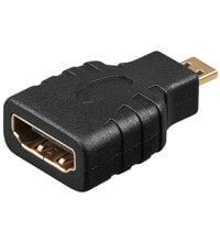 Goobay HDMI F-M Adapter HDMI 19p F HDMI 19p M Черный 68842