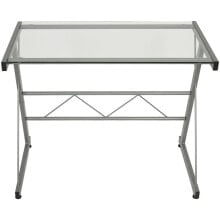 Desk Alexandra House Living Grey Metal 90 x 72 x 50 cm