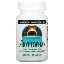 L-Tryptophan with Coenzyme B-6, 500 mg, 60 Tablets