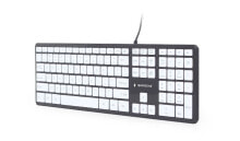 Клавиатуры gembird KB-MCH-02-BKW клавиатура USB QWERTY Английский Черный, Белый