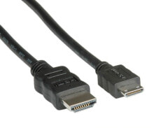Value HDMI - Mini HDMI 2 m HDMI кабель HDMI Тип A (Стандарт) HDMI Type C (Mini) Черный 11.99.5580