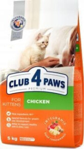 Сухие корма для кошек сухой корм для кошек Club 4 Paws, для котят, с курицей, 5 кг