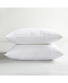 Bokser Home 2 Pack Soft White Duck Feather & Down Bed Pillow - Standard