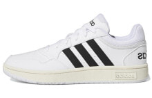 adidas neo Hoops 3.0 耐磨 低帮 板鞋 男款 白 / Мужские кроссовки adidas Hoops 3.0 Low Classic Vintage Shoes (Белые)