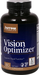 Витамины и БАДы для глаз Jarrow Formulas Vision Optimizer -- Пищевая добавка оптимизатор для поддержки зрения- 180 вегетарианских капсул