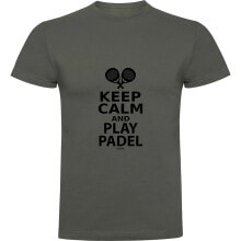 KRUSKIS Keep Calm And Play Padel Short Sleeve T-Shirt