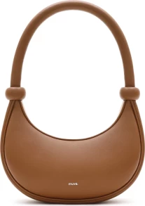 MUVA Cow Leather Crossbody Shoulder Bags Regular Women's Milkshake White/Cream Yellow/Faded Tea Brown