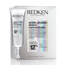 Маски и сыворотки для волос Redken Acidic Protein Amino Concentrate Восстанавливающий протеиновый концентрат для волос 10 х 10 мл
