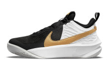 Nike Team Hustle D 10 减震 中帮 复古篮球鞋 GS 黑白拼接 / Кроссовки Nike Team Hustle D 10 GS Vintage Basketball Shoes CW6735-002