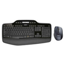 Клавиатура и беспроводная мышь Logitech 920-002437 Чёрный Испанская Qwerty QWERTY купить онлайн