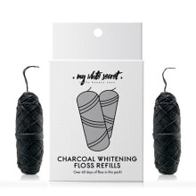 Dental floss with activated carbon refill (Charocal Whitening Floss) 2 x 30 m