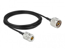 Кабели и провода для строительства deLOCK 90476 коаксиальный кабель 3 m LMR100 Черный