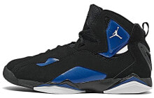 Jordan Air Jordan 7 True Flight 减震 高帮 复古篮球鞋 男款 黑蓝 / Кроссовки Jordan Air Jordan 7 True Flight 342964-042